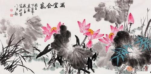 手绘国画吃瓜群众,描绘吃瓜群众的趣味瞬间